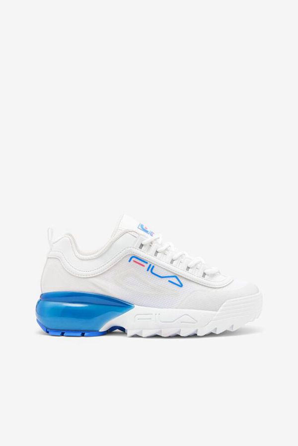 Tênis Fila Mulher Branco/Azuis - Fila Disruptor 2A Portugal Lojas,DUZJ-78693